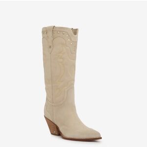 NEW Sam Edelman Sand Suede Western Knee-High Boot